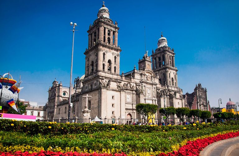 Mexiko den 1 Historické centrum Mexico City Metropolitan Catedral